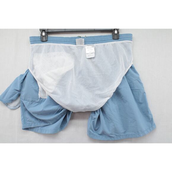 Columbia PFG Mesh Lined Swim Trunks Men's Large Packable Blue Nylon Fishing - Picture 10 of 11